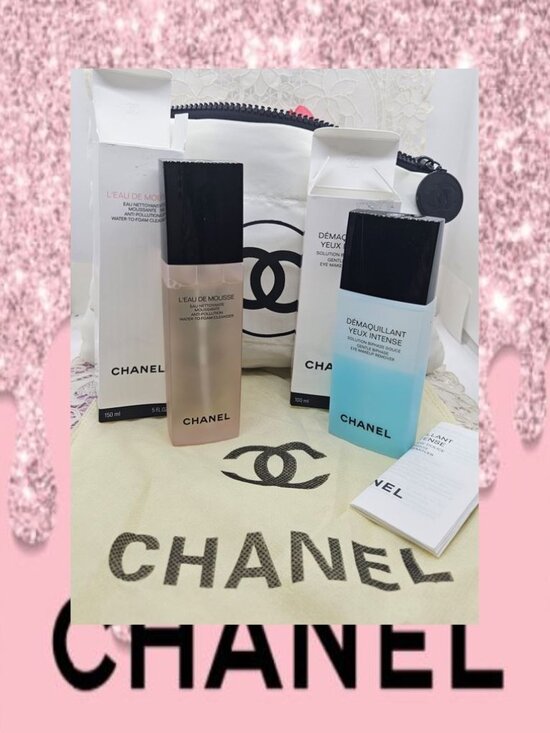 CHANEL Other - CHANEL CLEANSERS X2 IN MAKEUP BAG NIB